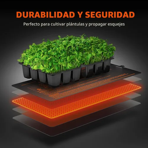 Vista 3 de Spider Farmer - Alfombrilla térmica de 10 x 20.75 pulgadas con termostato integrado
