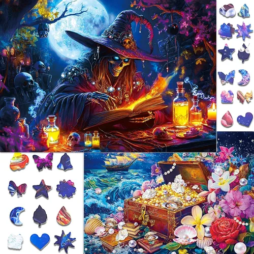 Vista 15 de Rompecabezas de 1000 piezas para adultos - Pack de 2 rompecabezas de tortuga marina y escena de playa, rompecabezas para adultos, tema relajante