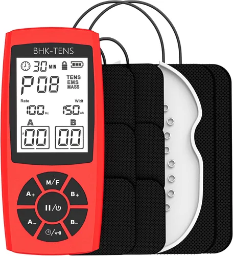 Vista 11 de Estimulador Muscular EMS para Terapia de Alivio del Dolor, Máquina de Unidad Electrónica EMS TENS para Alivio del Dolor de Hombro, Masajador TENS