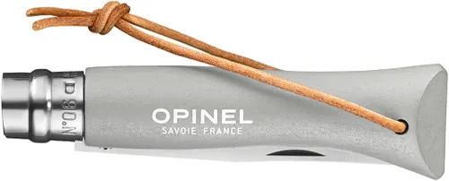 Vista 2 de Opinel No.6 Colorama - Cuchillo plegable de acero inoxidable de uso diario para bolsillo con anillo de seguridad Nube