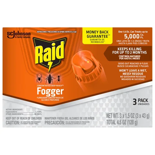 Vista 2 de Raid Deep Reach Fogger 4.5 onzas (paquete de 3)