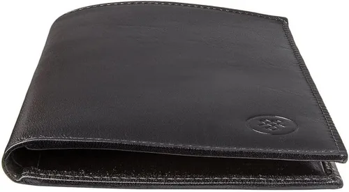Vista 5 de Maxwell Scott - Cartera de piel de lujo RFID para hombre, con bolsillo, hecha a mano de piel premium, Pianillo RFID, Negro -, Classic