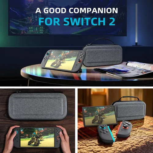Vista 42 de TiMOVO Carrying Case for Nintendo Switch 2 (2025), Large Capacity Protective Hard Shell Portable Travel Case Pouch for Switch 2, with 10 Game Card