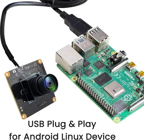 Vista 8 de USB 260fps alta velocidad 110 gran angular sin distorsión lente cámara módulo 2MP USB UVC video Lightburn cámara industrial Plug and Play