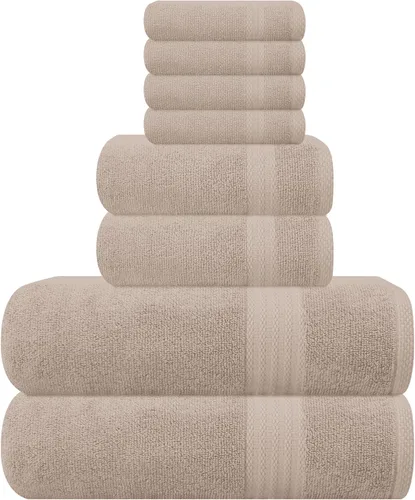 Vista 46 de GLAMBURG Juego de 2 Sábanas de Baño Extra Grandes de Algodón Premium de 700 GSM - 100% Algodón Peinado - 2 Sábanas de Baño 35x70 pulgadas - Calidad