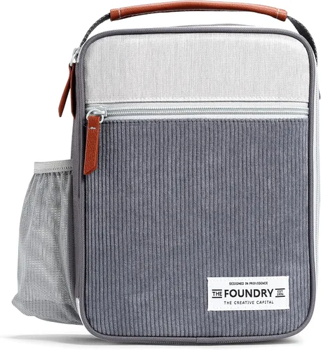 Vista 15 de Fit & Fresh Thayer - Bolsa de almuerzo aislada con 2 recipientes de alimentos, lonchera reutilizable, mini bolsa enfriadora, perfecta