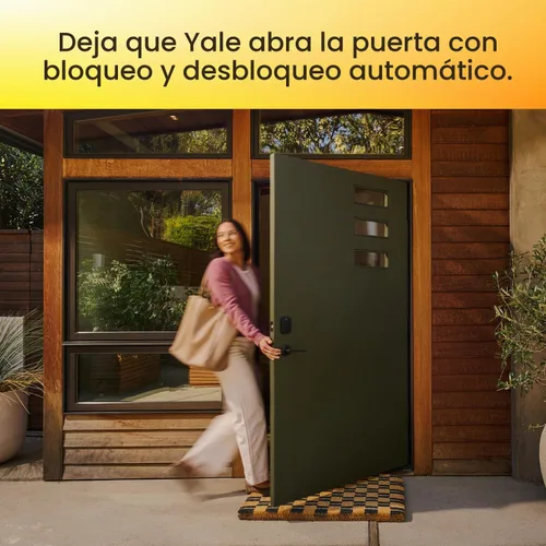 Vista 2 de Yale Home Assure Lock 2 Cerrojo de perno, cerradura de puerta de entrada sin llave de ante negro con teclado táctil digital y conectividad Bluetooth