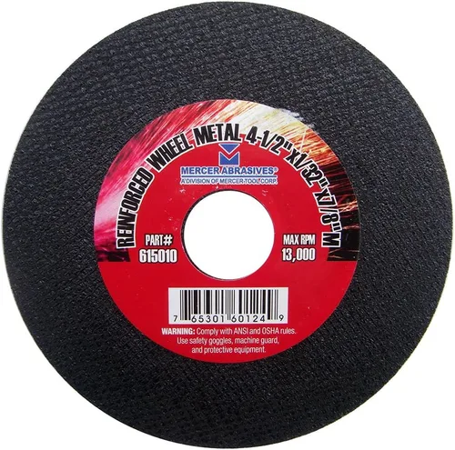 Vista 10 de Mercer Industries 613060-Ruedas de corte de metal de 3" x 1/16" x 1/4" (paquete de 100)