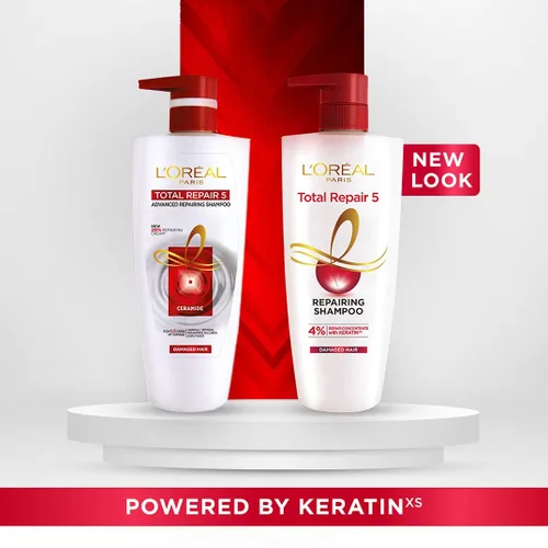 Vista 2 de L'Oreal Paris Hair Expertise Total Repair 5 Champú, 21.6 fl oz