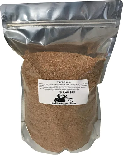 Vista 3 de BadAssBugs™ 1LB Dubia Cucaracha Chow Hornata Miel