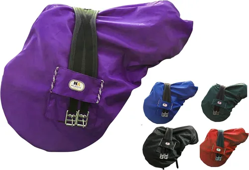 Vista 12 de Majestic Ally Nylon impermeable forro polar Ride On Inglés silla de montar cubierta - varios colores (negro)