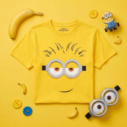 Vista 7 de Minions Big Face - Camiseta de disfraz de Halloween para adultos, Bob, Stuart o Kevin