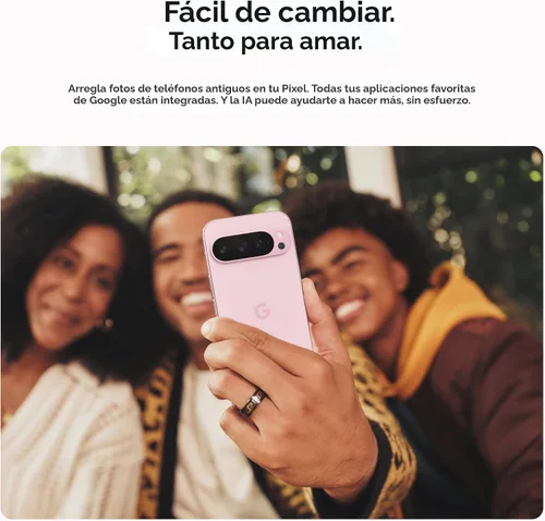 Vista 9 de Google Pixel 9 Pro XL - Smartphone Android desbloqueado con Gemini, sistema de cámara trasera triple, batería de 24 horas y pantalla Super Actua