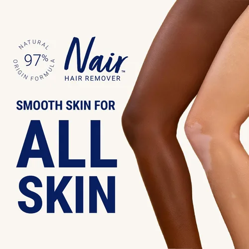 Vista 5 de Nair Tiras de cera para depilar, tiras de cera para depilación de piernas y cuerpo, 40 unidades, paquete de 3