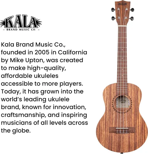 Vista 9 de Ukelele tenor de teca Kala Natural