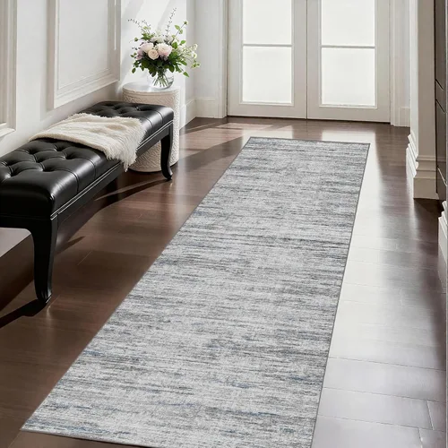 Vista 44 de Alfombra de pasillo lavables de 2 x 5, moderna alfombra abstracta para corredor, alfombra de pasillo de cocina ultrafina con respaldo