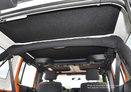 Vista 7 de Design Engineering 050136 Boom Mat - Techo interior reductor de ruido blanco compatible con Jeep Wrangler de 2 puertas (2007-2010)