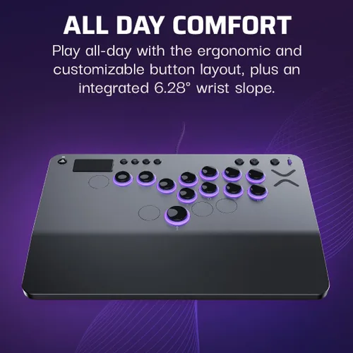 Vista 10 de Turtle Beach Victrix Pro KO Leverless All Button Fight Stick for PlayStation 5, Officially Licensed PS5 PS4, Windows 10/11 PC, Customizable eSports