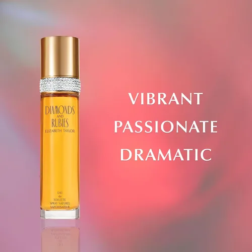 Vista 3 de Elizabeth Taylor Perfume para mujer, Diamonds and Rubies, Eau De Toilette EDT en aerosol, 3.3 Fl Oz/ 100 ml