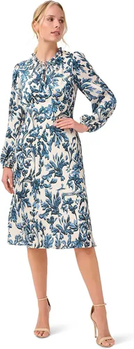 Vista 4 de Adrianna Papell Vestido midi con cuello de volantes