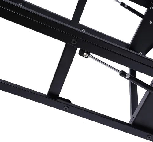 Vista 3 de PAREKS Escritorio convertible plegable montado en la pared, estante de almacenamiento de escritorio de pared flotante multifunción para oficina