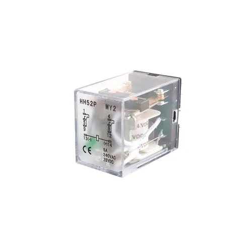 Vista 5 de ATO Relé de potencia electromagnética DPDT 2NO 2NC HH52P MY2NJ de la bobina de DC 24V de 8 pines con base de enchufe de terminal enchufable