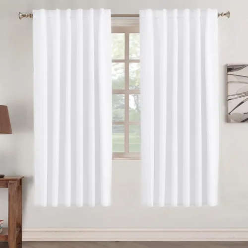 Vista 106 de Turquoize Cortinas Opacas con Aislamiento Térmico Paneles de Tratamiento de Ventanas con Bolsillo para Barra Paneles de Ventana para Ventanas