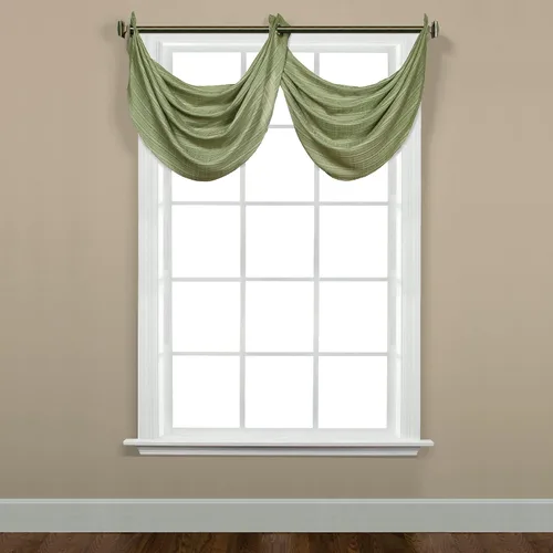 Vista 11 de SKL Home Sutton Cenefa para ventana, 18 x 38 pulgadas, Burdeos