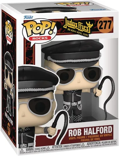 Vista 3 de POP Rocks: Judas Priest - Figura de vinilo de Rob Halford Funko (paquete con funda protectora de caja compatible), multicolor, 3.75 pulgadas