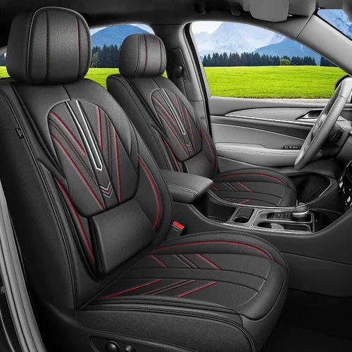 Vista 16 de AOMSAZTO Funda de asiento delantero compatible con GMC Canyon 2015-2025, protector de cojín de asiento de automóvil, fundas de asiento impermeable