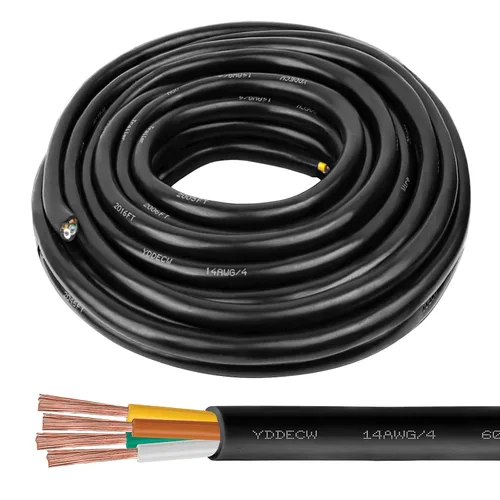 Vista 12 de Cable de control de 4 conductores 14 AWG, 10 pies, 14/4, 100% cobre puro para sistemas de aire acondicionado mini split y bomba de calor, altavoces