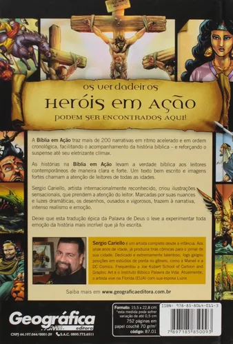Vista 2 de Biblia em Acao: A Historia da Salvacao do Mundo Tapa dura