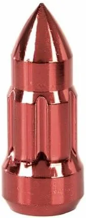 Vista 7 de Alloy USA 11290 - Kit de tuercas para rueda, estilo bala, rojo, 23 piezas, 1/2-20