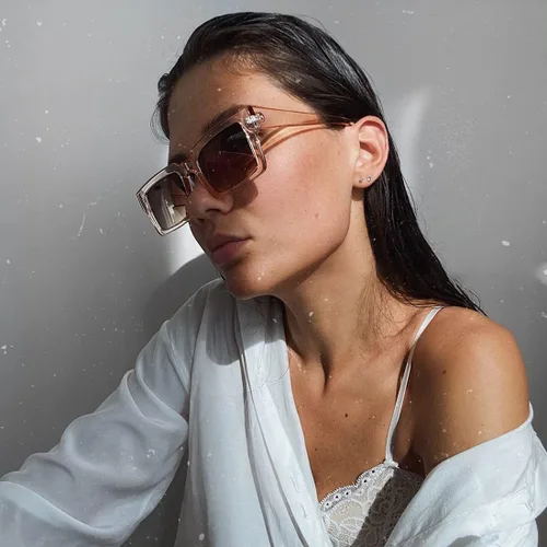 Vista 3 de Gafas de sol para mujer, diseño clásico, minimalista, a la moda, UV400, cuadradas, unisex, TY2984