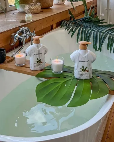 Vista 2 de Xiaomoxuan Gel de baño para mujer, crema hidratante para piel seca, aceite de nuez de macadamia, gel de baño para mujeres, huele bien, tratamiento