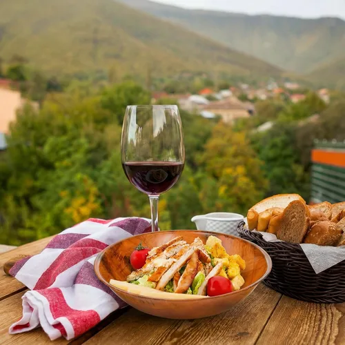 Vista 8 de Elsjoy Paquete de 8 ensaladeras tejidas de madera, cuencos redondos apilables de madera para servir, cuenco rústico para ensalada, frutas, verduras