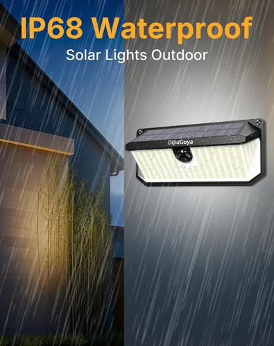 Vista 5 de 466 luces LED solares para exteriores con sensor de movimiento