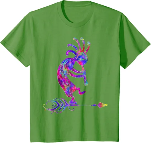 Vista 59 de Native American Kokopelli With Feather 2 - Camiseta Fan Fun, Negro, S