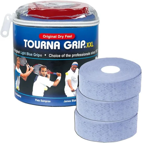 Vista 3 de Tourna Grip XXL, manijas para raqueta de tenis original, sensación seca.