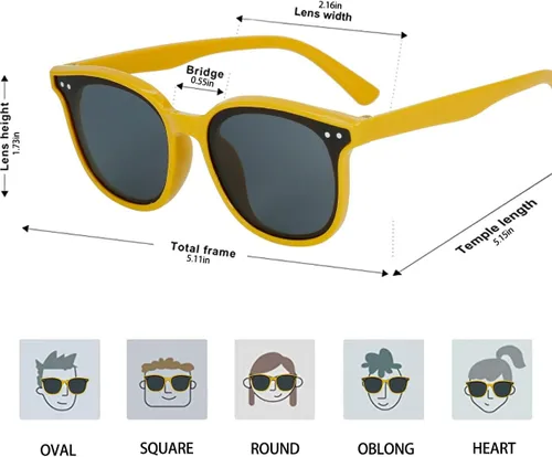 Vista 6 de AOSM Sunglasses For Women Men, Womens UV Protection Sunglasses Sunnies Shades Sports Sun Glasses