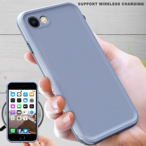 Vista 7 de Funda impermeable para iPhone 8/7/SE 2020, protector de pantalla integrado, totalmente sellado, a prueba de golpes, a prueba de nieve, bajo el agua
