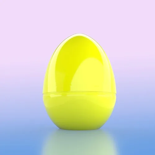 Vista 6 de The Dreidel Company Huevos de Pascua archivables jumbo de 6 pulgadas, paquete de 6 huevos de Pascua de plástico brillante coloridos, se mantienen