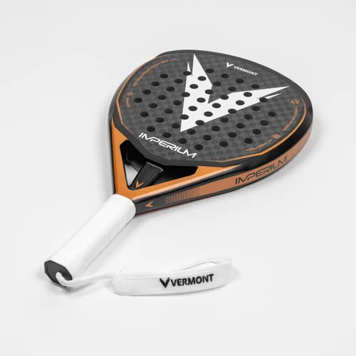 Vista 4 de VERMONT Imperium - Raqueta de pádel profesional de carbono completo con textura Spin Max 3D Face - Ligera - Núcleo EVA 22°