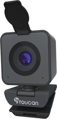 Vista 9 de TOUCAN Cámara web 1080P con micrófono, cámara de transmisión FHD con 1080P/60fps, protección de privacidad Plug and Play, cámara web ultra compacta