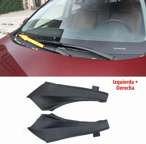 Vista 2 de 2 unids limpiaparabrisas delantero lado cubierta extensión cubierta