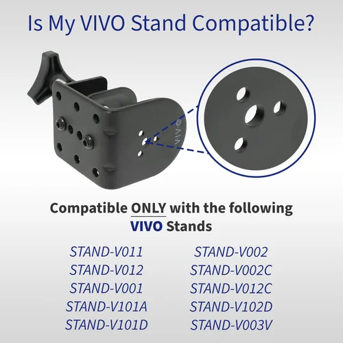 Vista 3 de VIVO Poste de acero extra alto para monitor de 3 secciones de 39 pulgadas, poste central resistente para soportes de monitor, incluyendo STAND-V002
