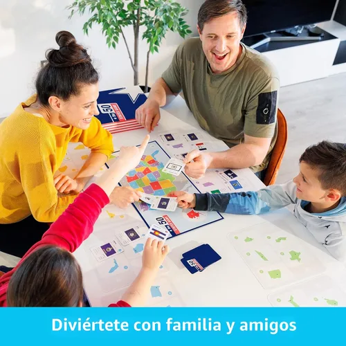 Vista 6 de The 50 States Game - Juego de mesa de geografía de EE. UU. - Juego educativo para niños y adultos - Aprendizaje divertido para niños y niñas