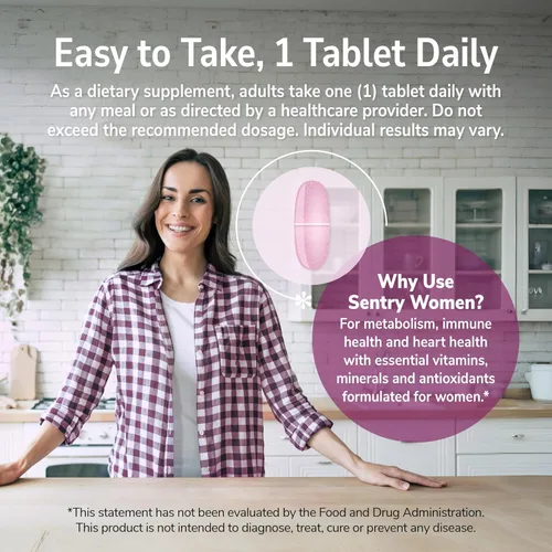 Vista 6 de 21st Century Sentry - Tabletas multivitamínicas para mujer, 120
