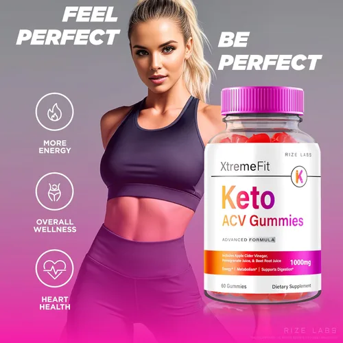 Vista 4 de rize labs - Gomitas Xtremefit Keto ACV para pérdida de peso avanzada, fórmula avanzada, suplemento de vinagre de sidra de manzana (120 gomitas)
