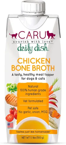 Vista 17 de Caru - Caldo de Huesos de Res Diario - Complemento para Comida de Perros y Gatos - Respalda la Salud General de las Mascotas - Caldo para Verter
